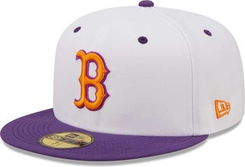 New Era Men's New Era White/Purple Boston Red Sox 1999 MLB All-Star Game  Grape Lolli 59FIFTY Fitted Hat