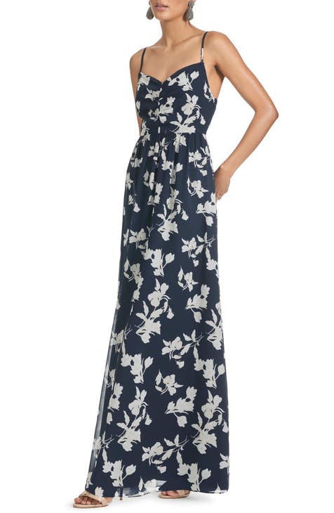 Sienna Floral Chiffon Gown