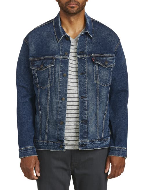 Levi's Relaxed Fit Denim Trucker Jacket In Colusa Dark Denim