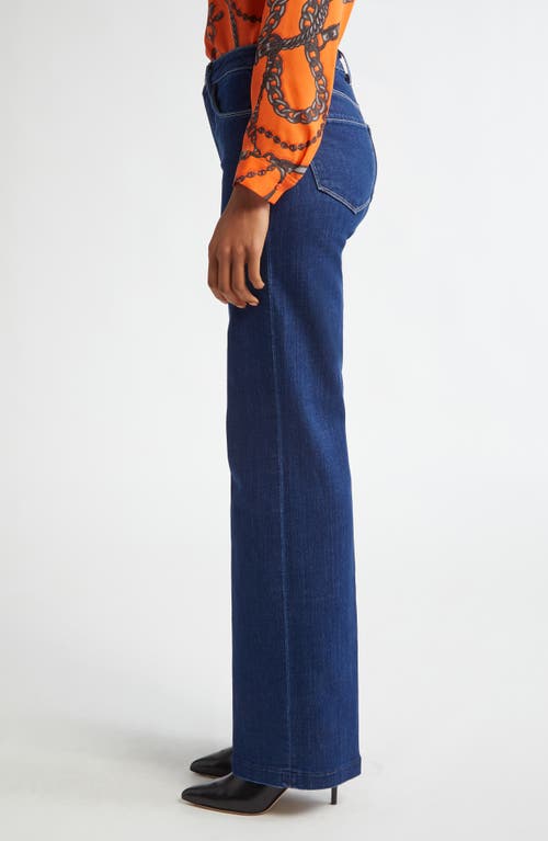 Shop L Agence L'agence Clayton Wide Leg Jeans In Newport