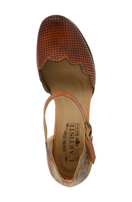 L'artiste By Spring Step L'artiste Parchelle Pump In Camel Leather