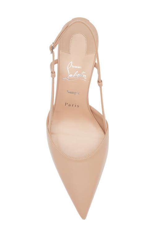 Shop Christian Louboutin Condoraline Pointed Toe Slingback Pump In Blush/lin Blush