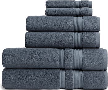 MOCOHANA® 6Pcs 13 x 29 inches Weave Cotton Bath Towel Sheet Soft Absorbent  Gym Pool Bathroom Towels Washcloths Set