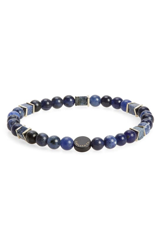 Caputo & Co Square Beaded Stretch Bracelet In Multi