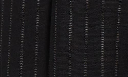 Dolce & Gabbana Pinstripe Virgin Wool Straight Pants In N0000 Nero