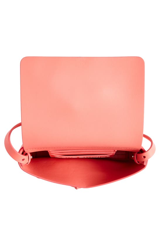 Shop Acne Studios Musubi Leather Crossbody Wallet In Electric Pink
