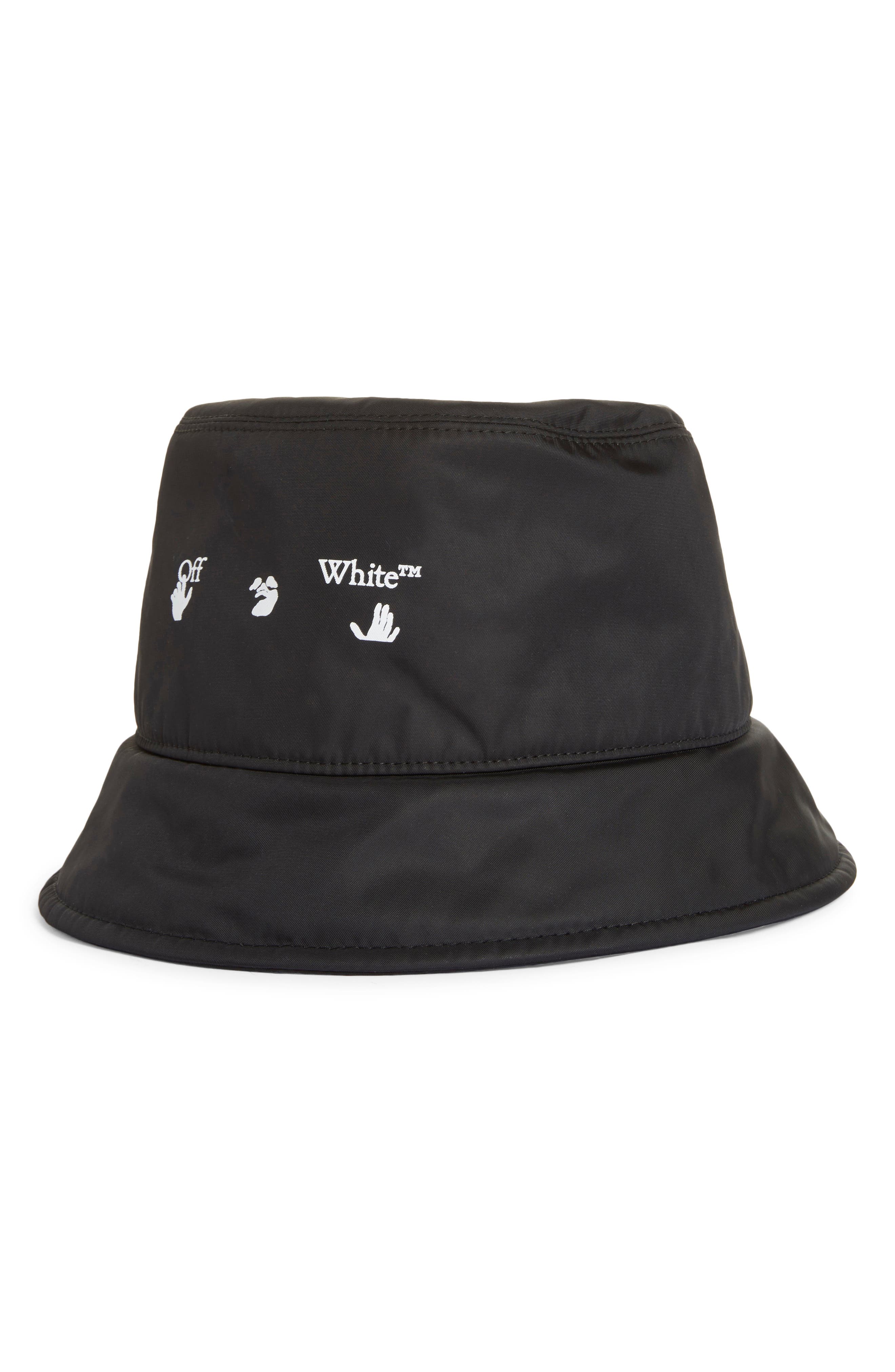 off white bucket hat