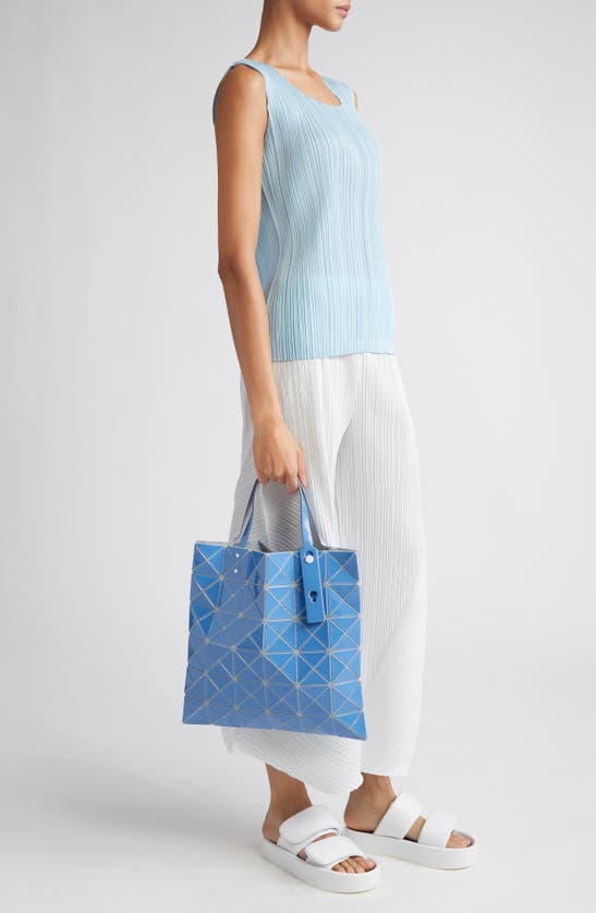 Shop Bao Bao Issey Miyake Lucent Gloss Tote In Blue