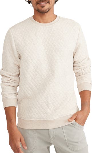 Quilted best sale sweatshirt mens