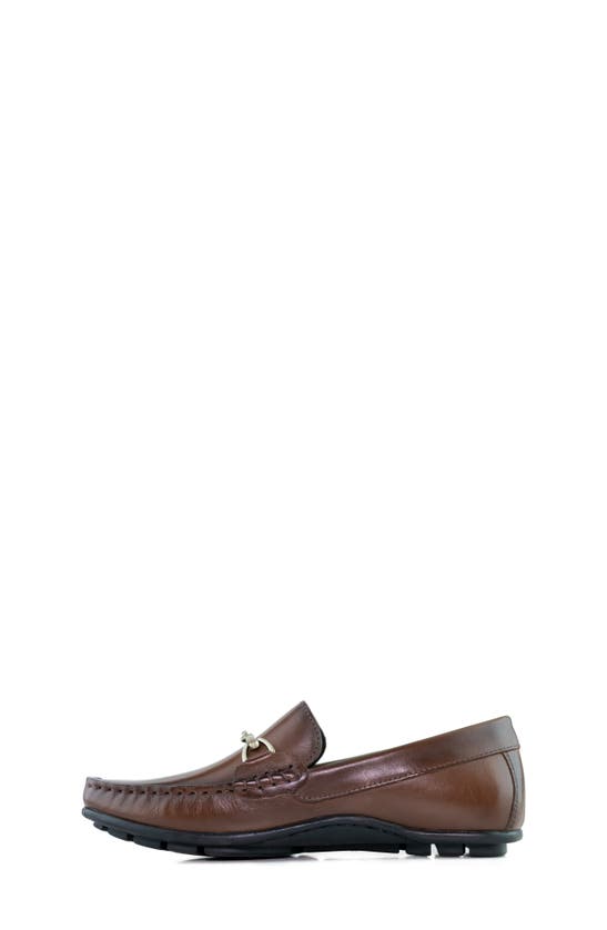 Marc Joseph New York Kids' Edgewood Road Bit Loafer In Brown Napa