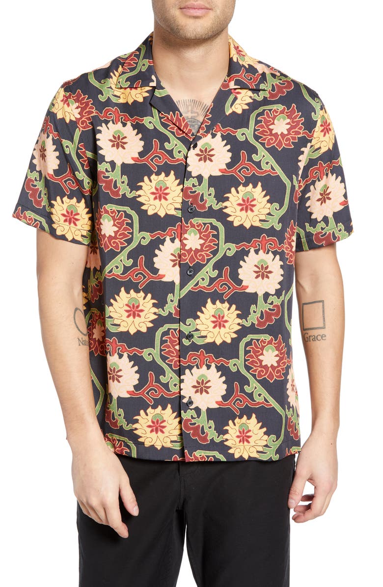 Saturdays NYC Canty Peony Camp Shirt | Nordstrom
