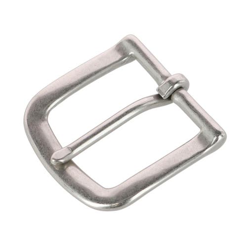 Trafalgar 32mm Solid Brass Nickel Matte Single Prong Buckle In Silver