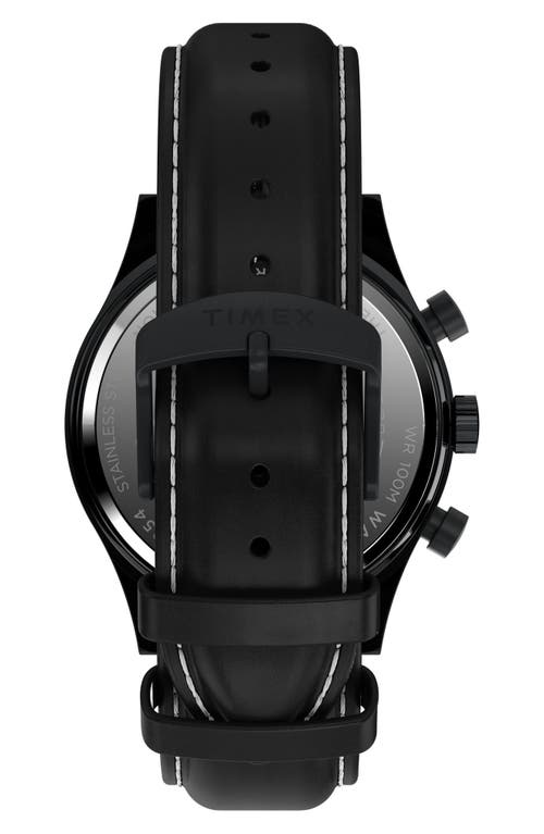 Timex Waterbury Traditional Fly Back Chronograph 43mm In Black