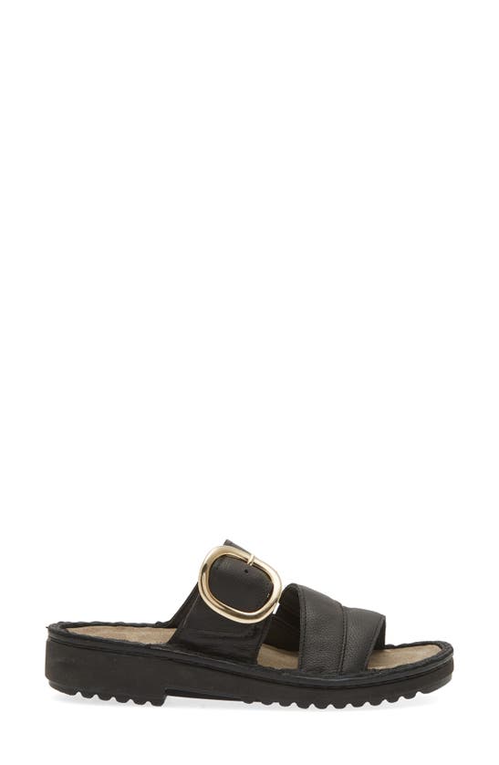 Naot Frey Sandal In Soft Black Leather