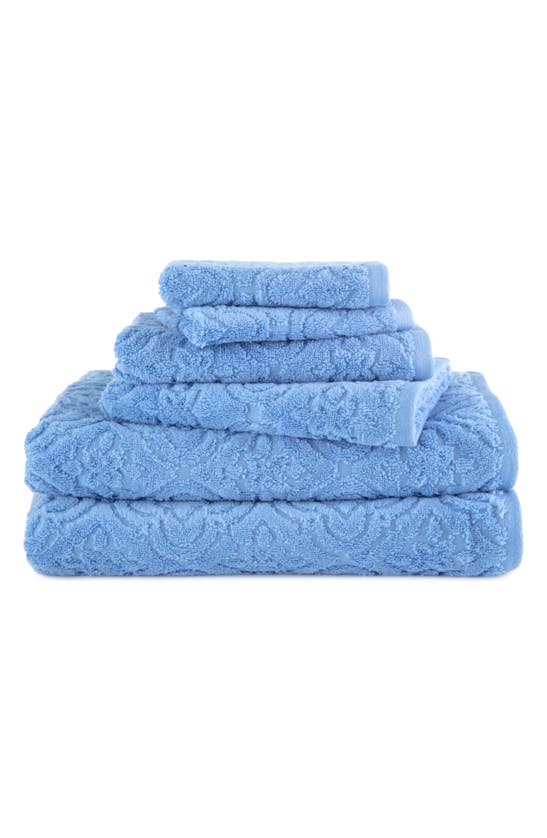Martex Medallion 6-piece Towel Set In Blue