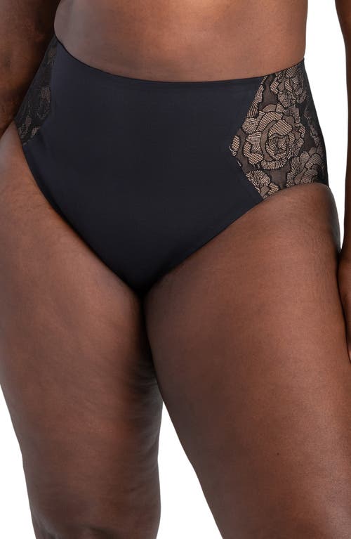Lace CrossOver Briefs in Runway