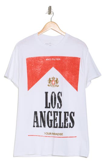 Alpha Collective Los Angeles Vintage Graphic T-shirt In White