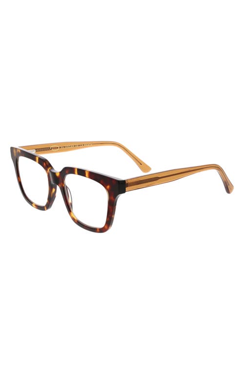 Oscar De La Renta 51mm Square Optical Glasses In Tortoise