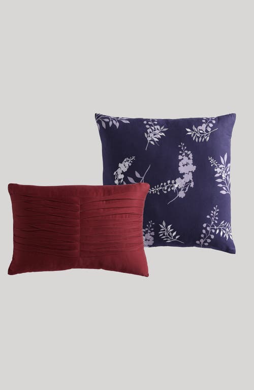 Bebejan Purple Garden 5-piece Reversible Comforter Set In Purple
