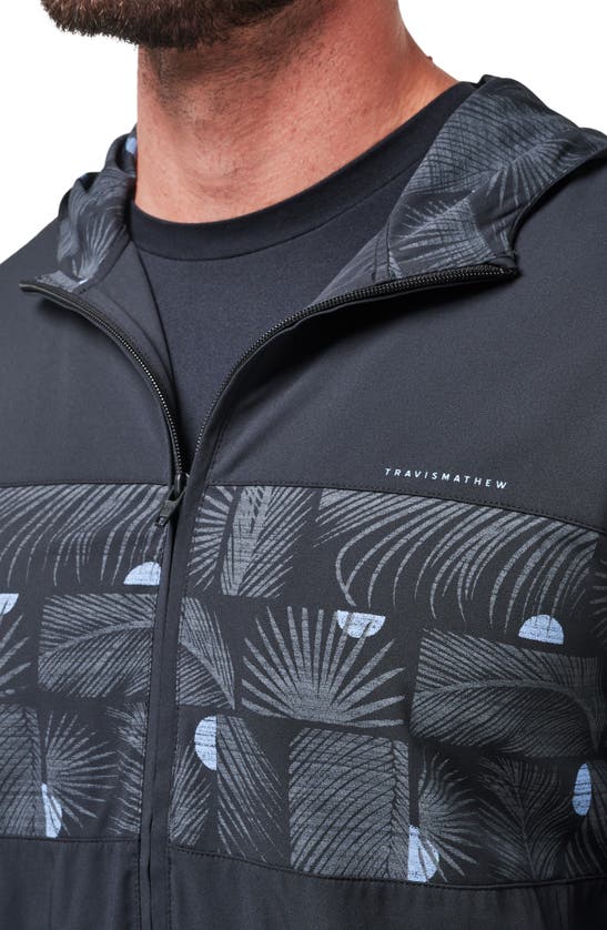 Shop Travis Mathew Travismathew Tech Full Zip Hoodie In Black