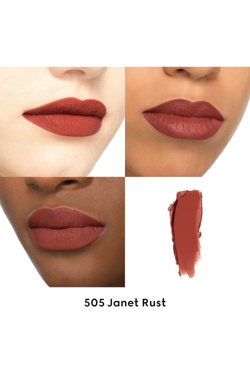 Shop Gucci Rouge A Lévres Velvet Matte Lipstick In 505 Janet Rust