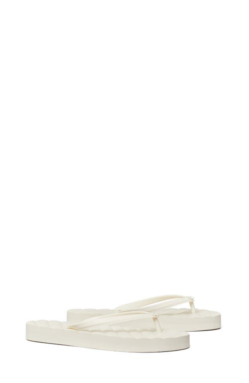 Shop Tory Burch Kira Flip Flop In Ivory/ivory/ivory