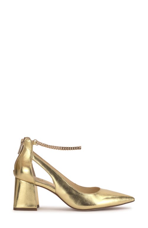 JESSICA SIMPSON JESSICA SIMPSON SYLAN CHAIN ANKLE STRAP POINTED TOE PUMP