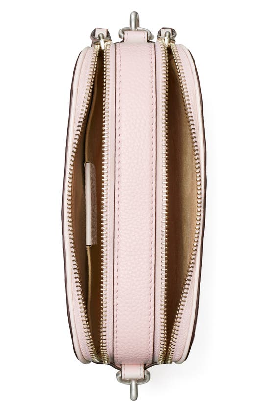 Tory Burch Miller Patent Border Mini Crossbody Bag Pale Pink In Pale Pink