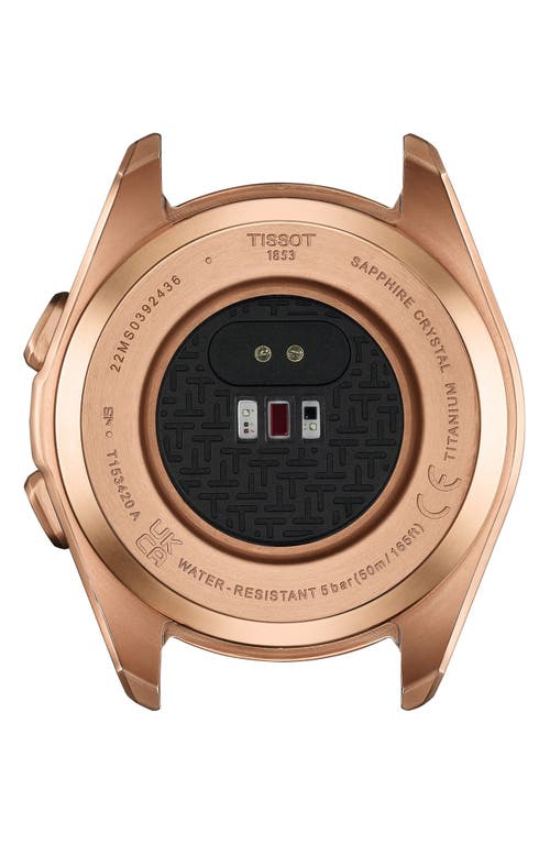 Shop Tissot T-touch Connect Sport Solar Smart Silicone Strap Watch, 42mm In Beige