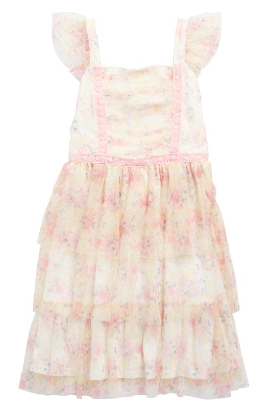 Blush By Us Angels Kids' Ruffle Dress In Ivory