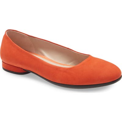 Ecco Anine Ballerina Flat, Orange