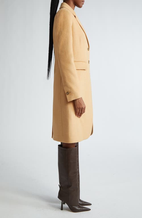 St John St. John Collection Wool & Cashmere Coat In Heather Dune