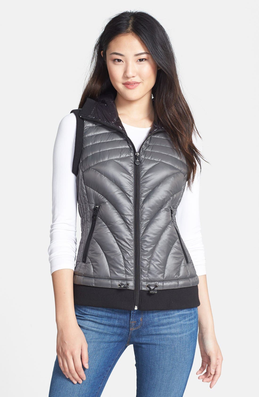 Bernardo Packable Hooded Down Vest (Regular & Petite) Nordstrom