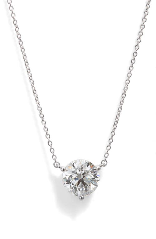 Lightbox 2-carat Lab Grown Diamond Necklace In White/14k White Gold