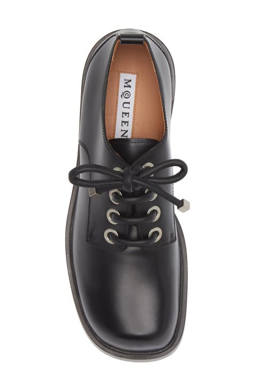 Shop Alexander Mcqueen Lace Up Derby Shoe In Black