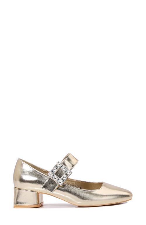 Shop Berness Bernadette Mary Jane Pump In Gold