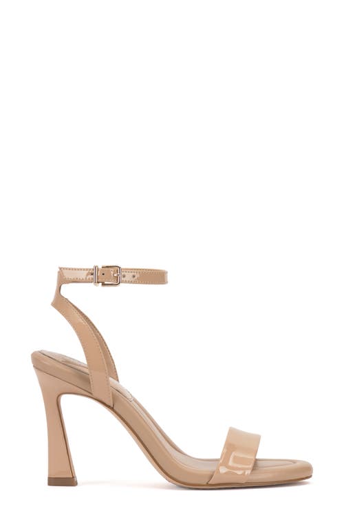 Vince Camuto Penelopy Ankle Strap Sandal In Dk Buff Sftpat