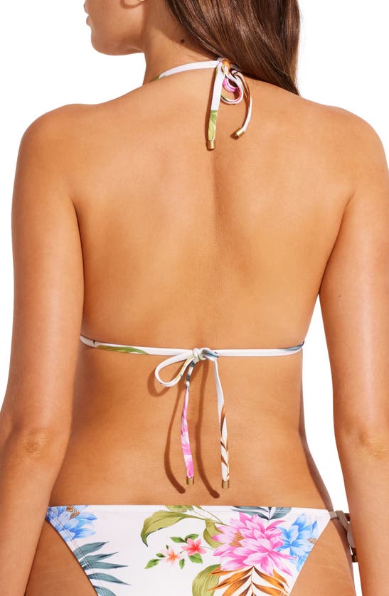Shop Vitamin A ® Gia Floral Triangle Bikini Top In Summer Bloom Ecolux