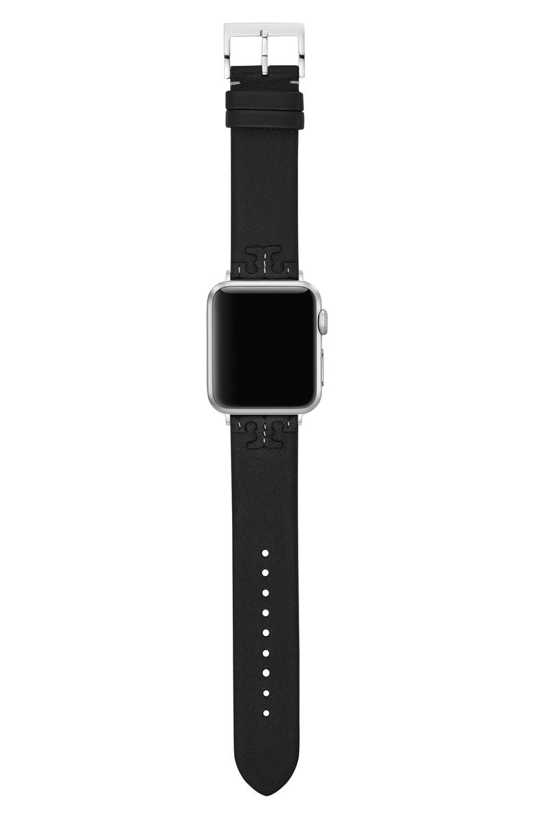 Tory Burch McGraw Leather Apple Watch Strap Nordstrom