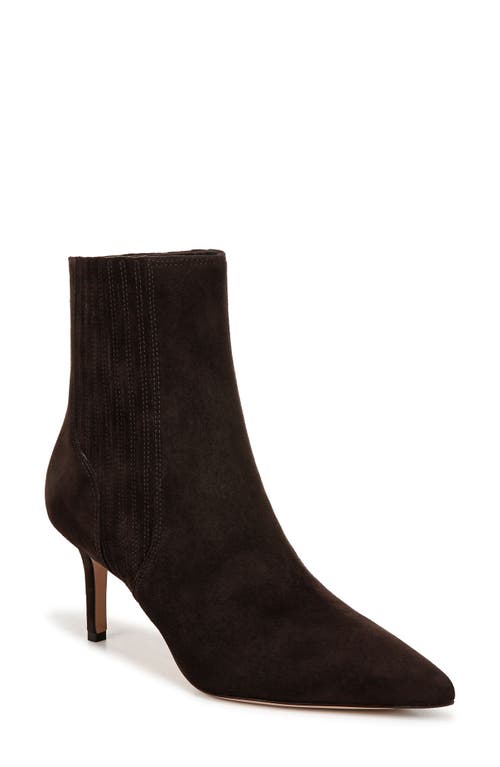Veronica Beard Lisa Suede Mid-heel Bootie In Espresso
