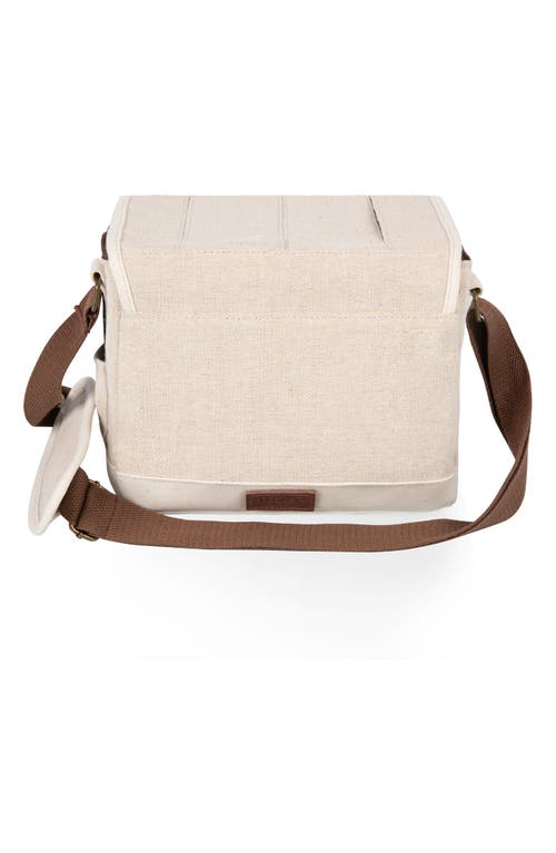 Picnic Time Beer Caddy Cooler Tote In Beige