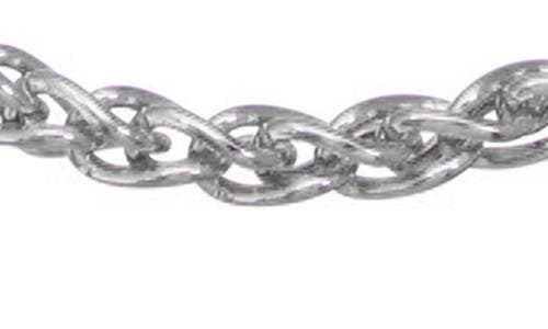 Fzn Wheat Chain Necklace In Silver