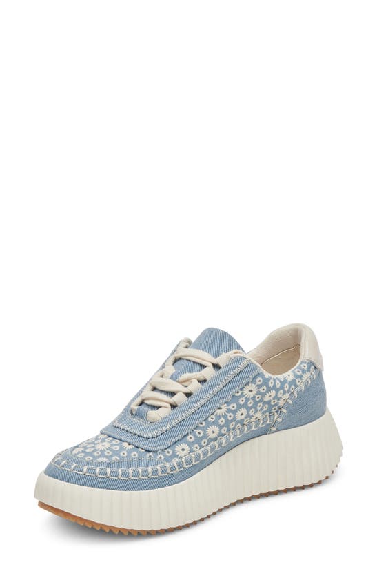 Shop Dolce Vita Dolen Platform Sneaker In Blue Floral Denim