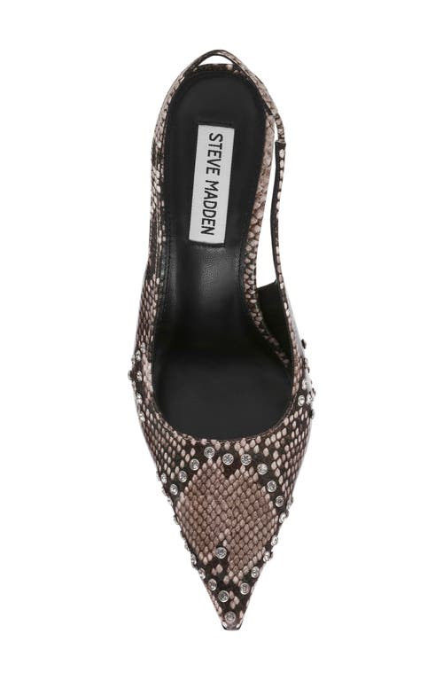 Shop Steve Madden Reyes Pointed Toe Slingback Pump In Snake