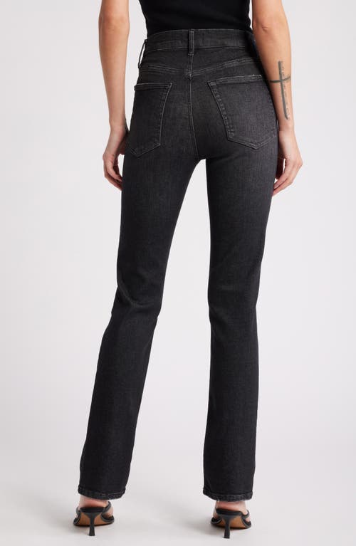 Shop Frame Le High Straight Leg Long Jeans In Claudius