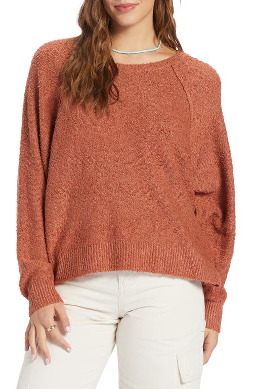 Roxy Early Morning Relaxed Fit Sweater in Etruscan Red