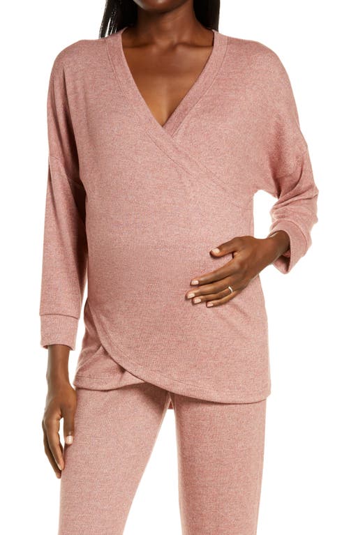Belabumbum Anytime Nursing/Maternity Sweatshirt in Cinnamon Marl