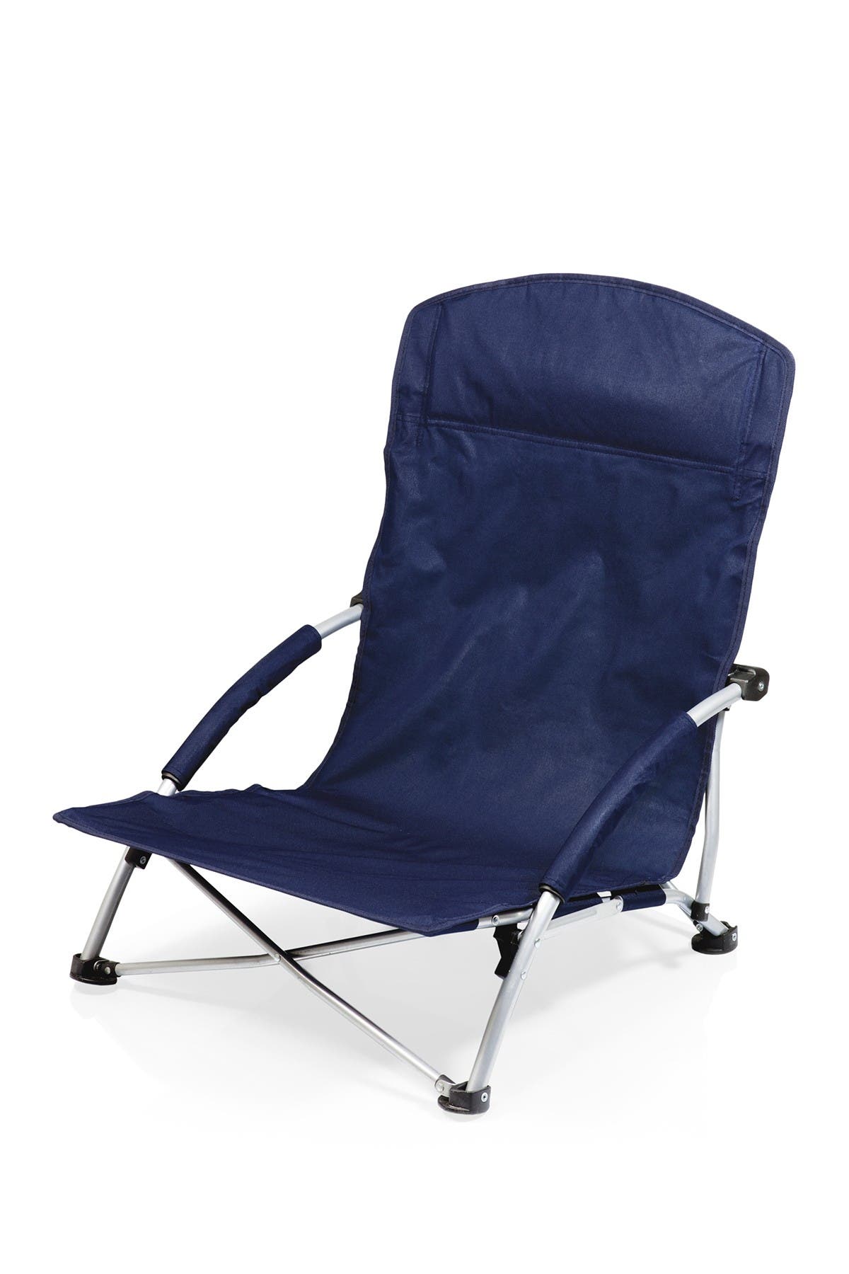 Picnic Time Navy Tranquility Beach Chair