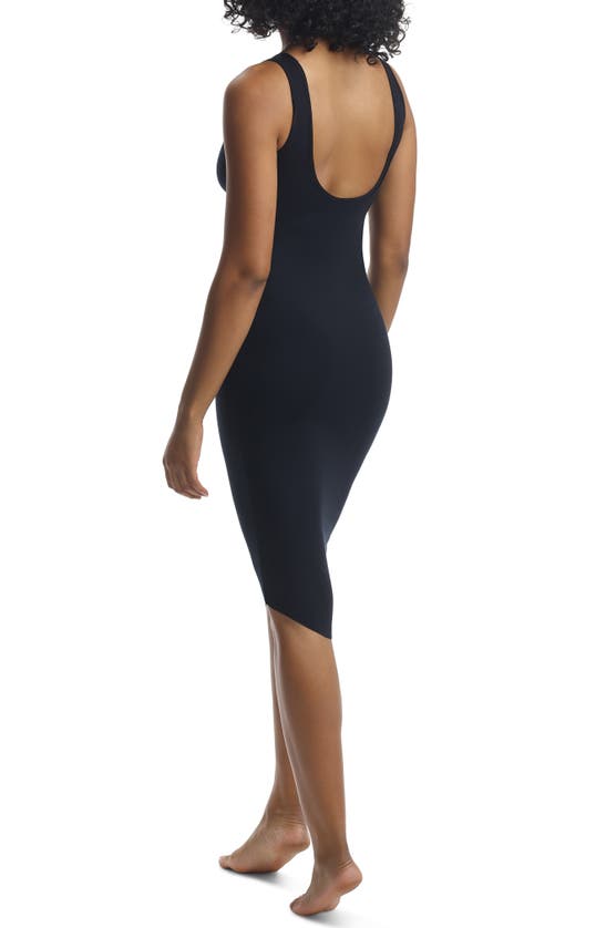 Commando Butter Open-back Stretch-modal Midi Dress In Black