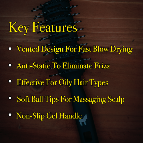 Pete & Pedro Ball Tipped Vented Hair Brush